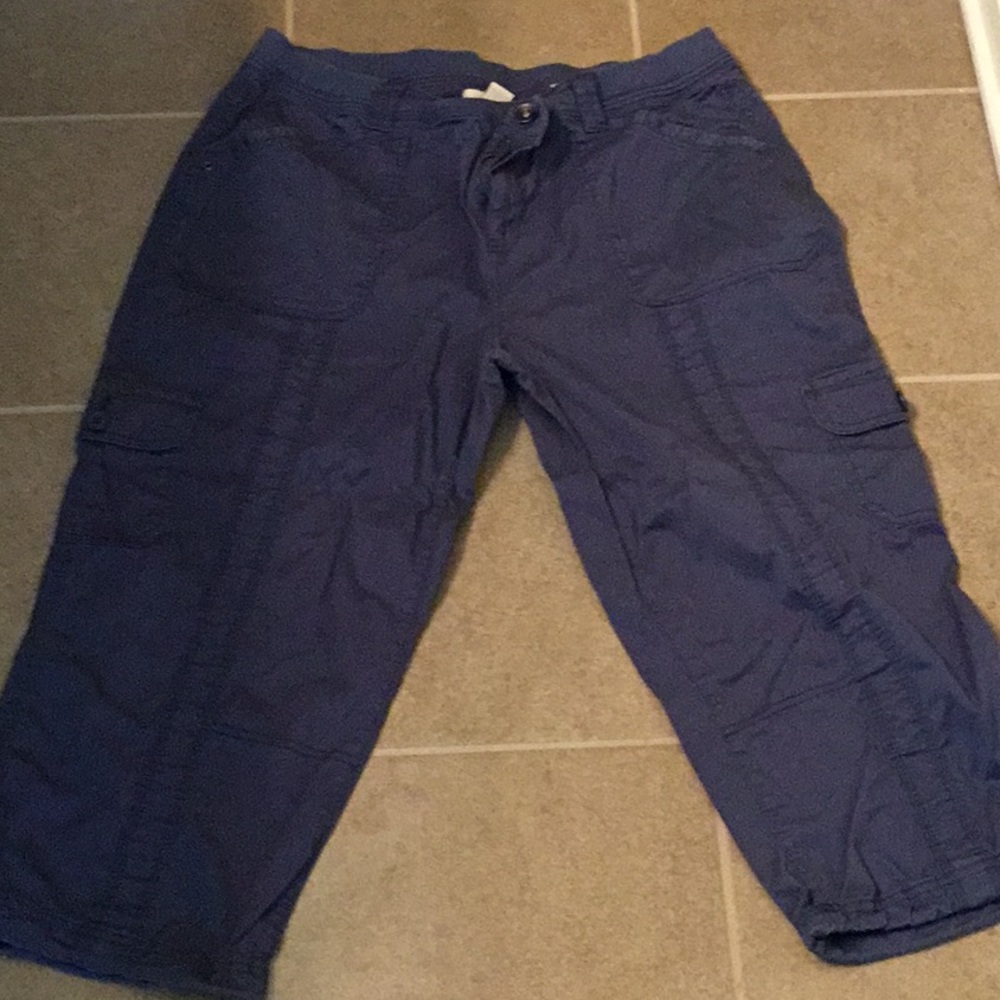Blue style &Co capris worn once size 16